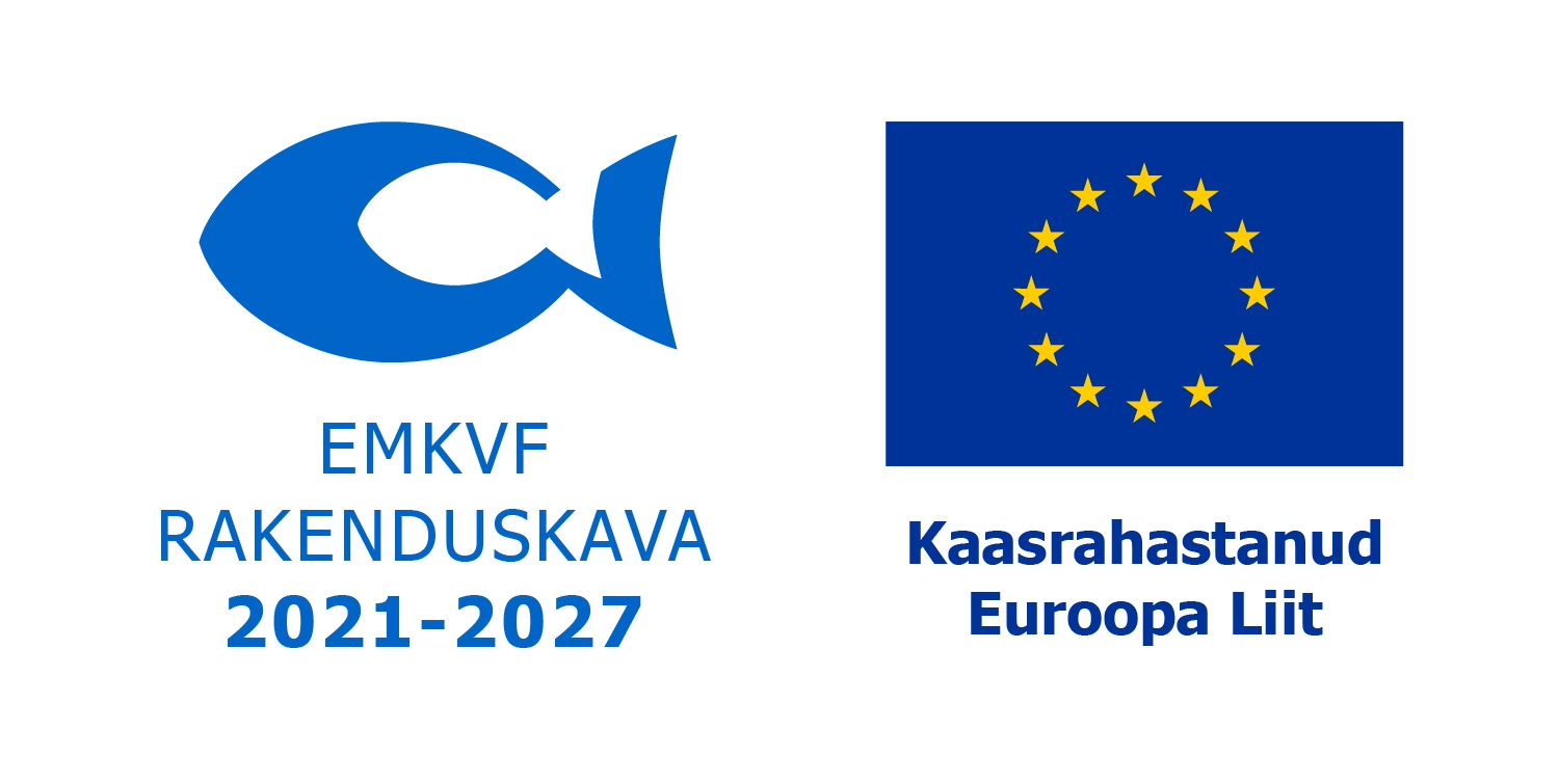 EMKF rakenduskava 2014–2020 ja Euroopa Liidu Euroopa Merendus- ja Kalandusfondi logod.