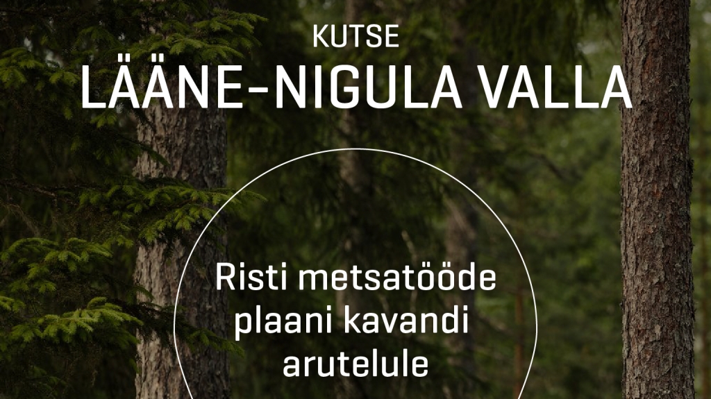 Kutse RMK metsatööde plaani arutelule Ristil