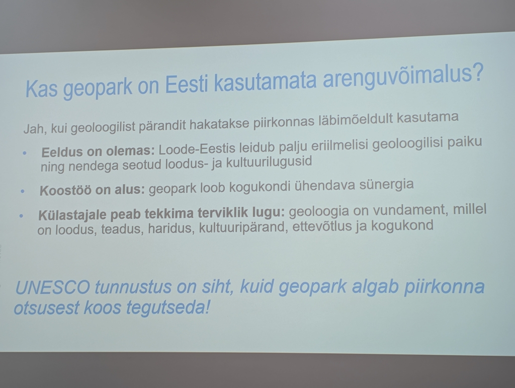 Loode-Eesti geoapargi arendamise koostöö kokkuleppe allkirjastamine 30.09.2026