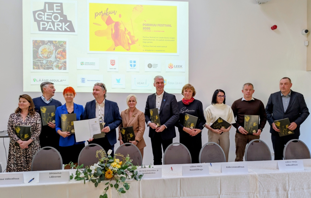 Loode-Eesti geoapargi arendamise koostöö kokkuleppe allkirjastamine 30.09.2026