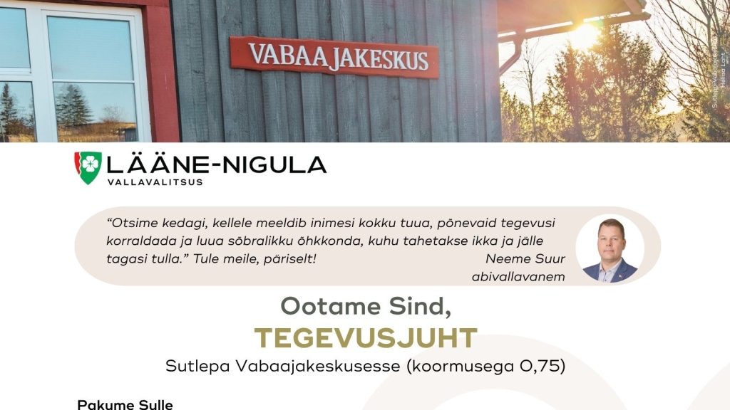 Tegevusjuht Sutlepa VAK-i